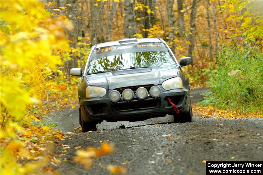 Dylan Murcott / Andrew Sims Subaru WRX STi on SS14, Trouble II.