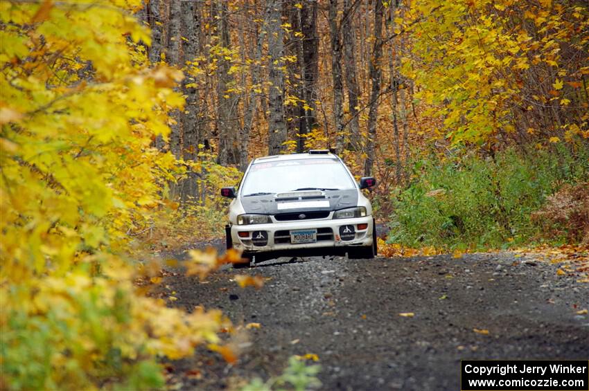 Aidan Hicks / John Hicks Subaru Impreza Wagon on SS14, Trouble II.