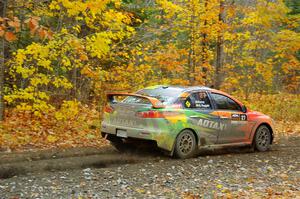 Sumit Panjabi / Stephen Kurey Mitsubishi Lancer Evo X on SS14, Trouble II.