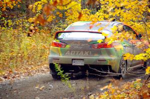 Sumit Panjabi / Stephen Kurey Mitsubishi Lancer Evo X on SS14, Trouble II.