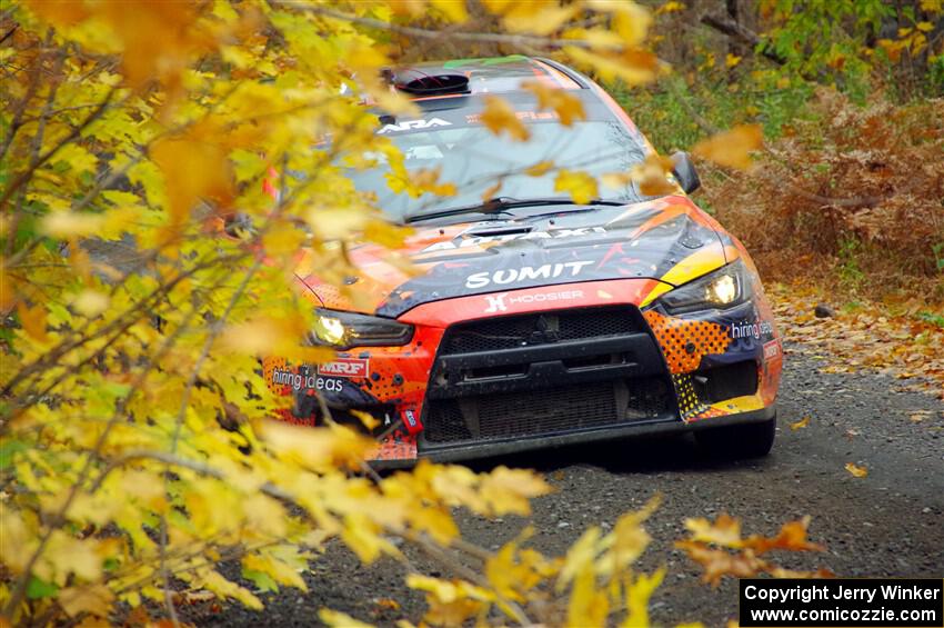 Sumit Panjabi / Stephen Kurey Mitsubishi Lancer Evo X on SS14, Trouble II.