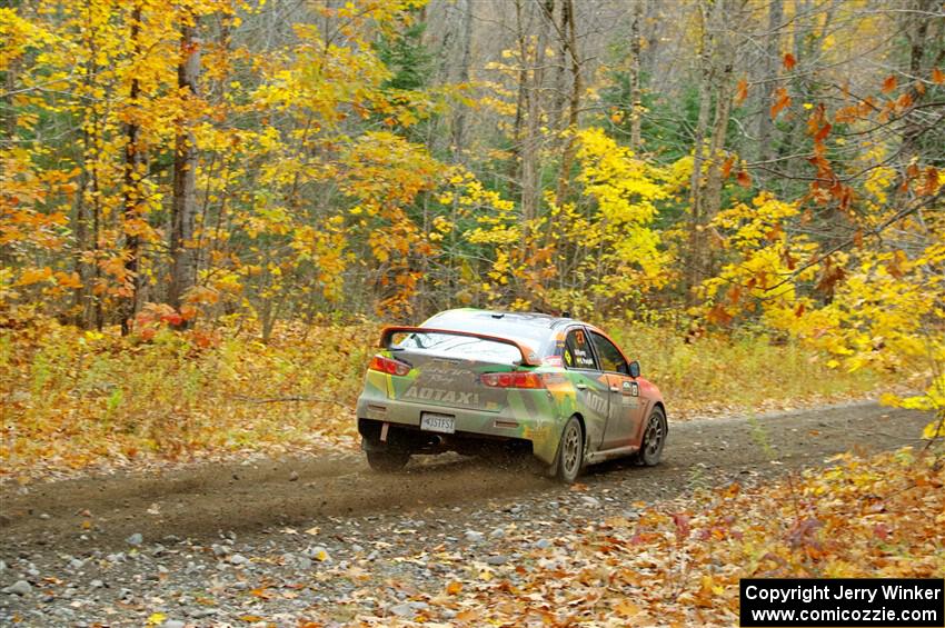 Sumit Panjabi / Stephen Kurey Mitsubishi Lancer Evo X on SS14, Trouble II.