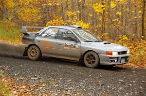 Nick Morris / Josh Kemp Subaru Impreza on SS14, Trouble II.