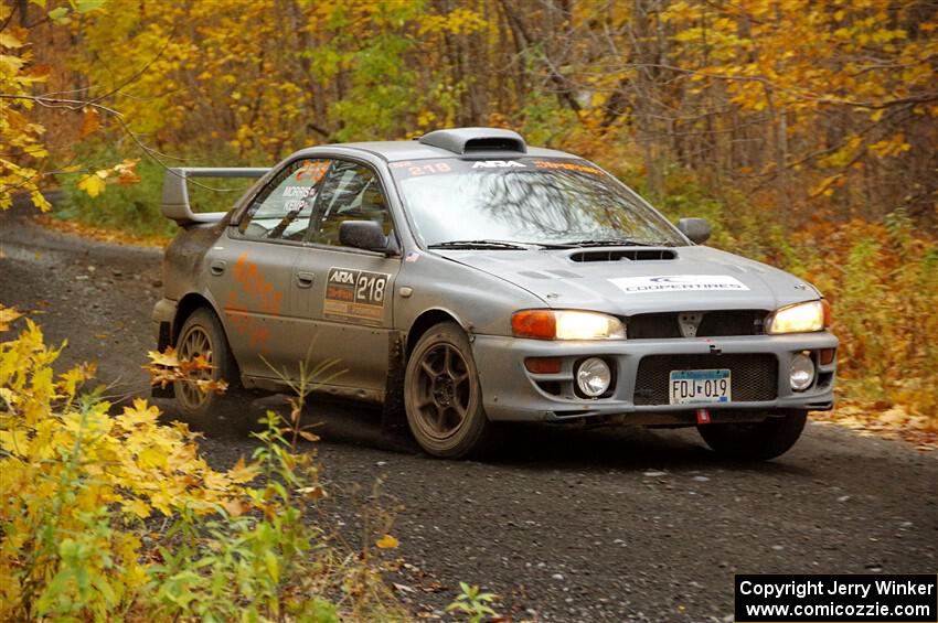 Nick Morris / Josh Kemp Subaru Impreza on SS14, Trouble II.