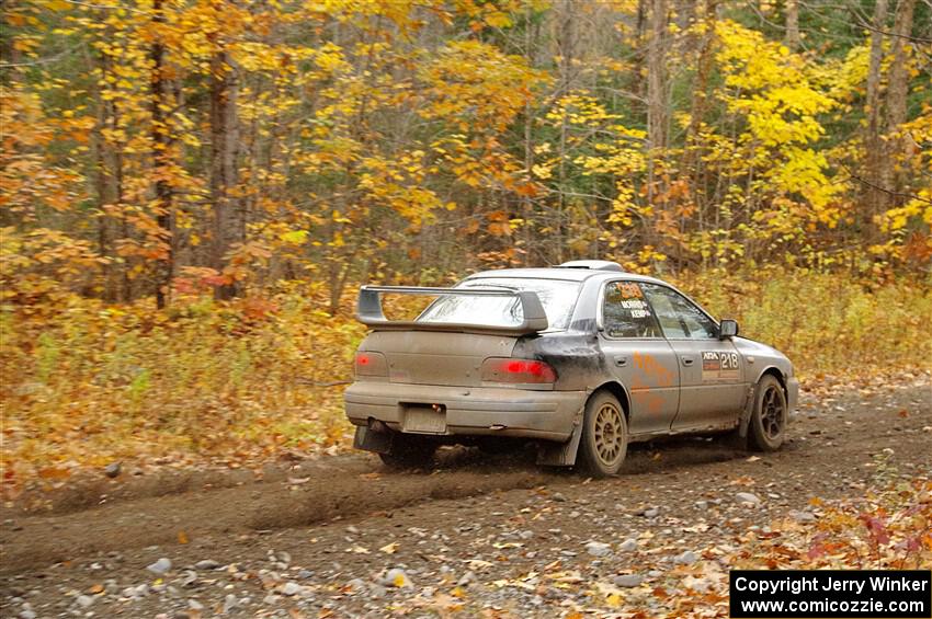 Nick Morris / Josh Kemp Subaru Impreza on SS14, Trouble II.