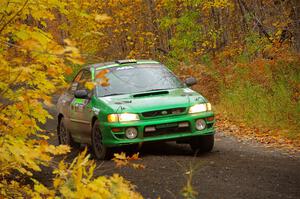 Jordan Locher / Tom Addison Subaru Impreza 2.5RS on SS14, Trouble II.