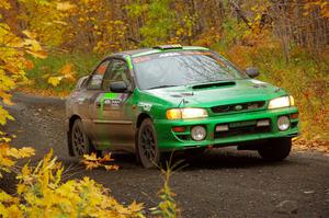 Jordan Locher / Tom Addison Subaru Impreza 2.5RS on SS14, Trouble II.