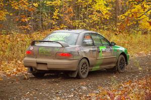 Jordan Locher / Tom Addison Subaru Impreza 2.5RS on SS14, Trouble II.