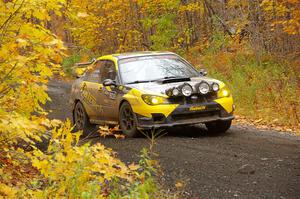 Colin Schulz / Jake Carlson Subaru WRX STi on SS14, Trouble II.