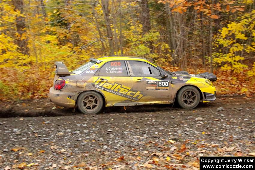 Colin Schulz / Jake Carlson Subaru WRX STi on SS14, Trouble II.