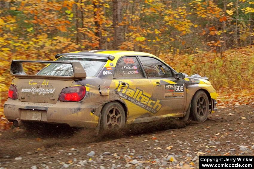 Colin Schulz / Jake Carlson Subaru WRX STi on SS14, Trouble II.