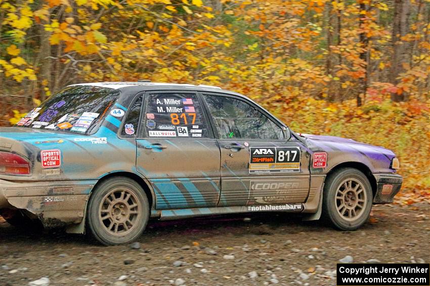 Michael Miller / Angelica Miller Mitsubishi Galant VR-4 on SS14, Trouble II.