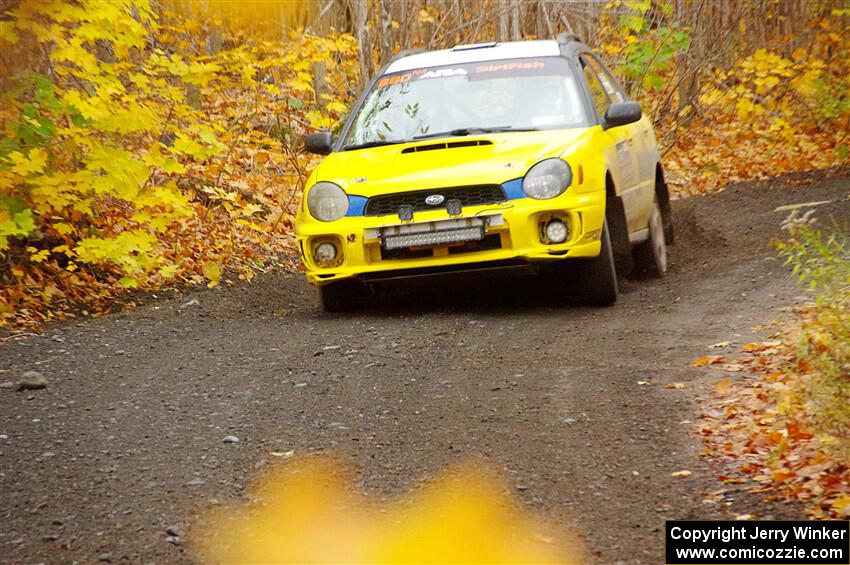 Greg Healey / Cindy Krolikowski Subaru Impeza Outback Sport on SS14, Trouble II.