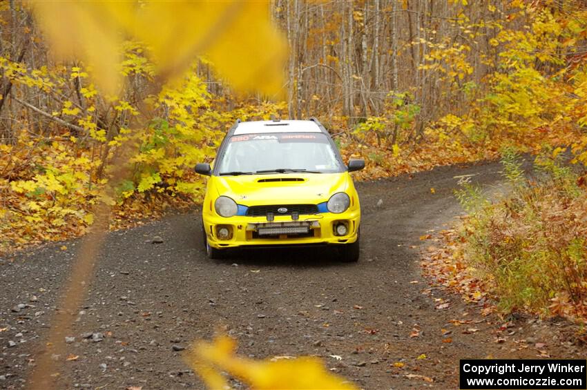 Greg Healey / Cindy Krolikowski Subaru Impeza Outback Sport on SS14, Trouble II.