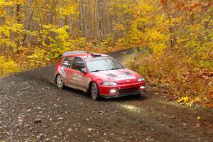 Vivian Campbell / Michael Hordijk Honda Civic on SS14, Trouble II.