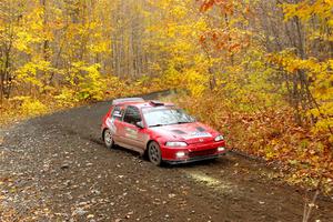 Vivian Campbell / Michael Hordijk Honda Civic on SS14, Trouble II.