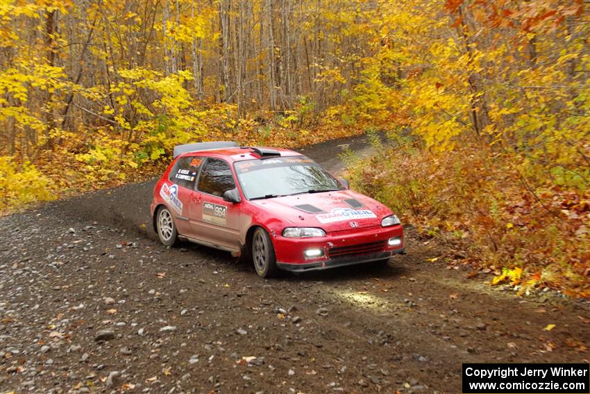 Vivian Campbell / Michael Hordijk Honda Civic on SS14, Trouble II.