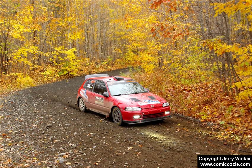 Vivian Campbell / Michael Hordijk Honda Civic on SS14, Trouble II.