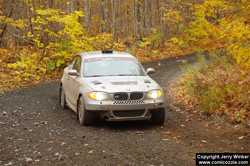 Mike Cadwell / Jimmy Veatch BMW 135i on SS14, Trouble II.