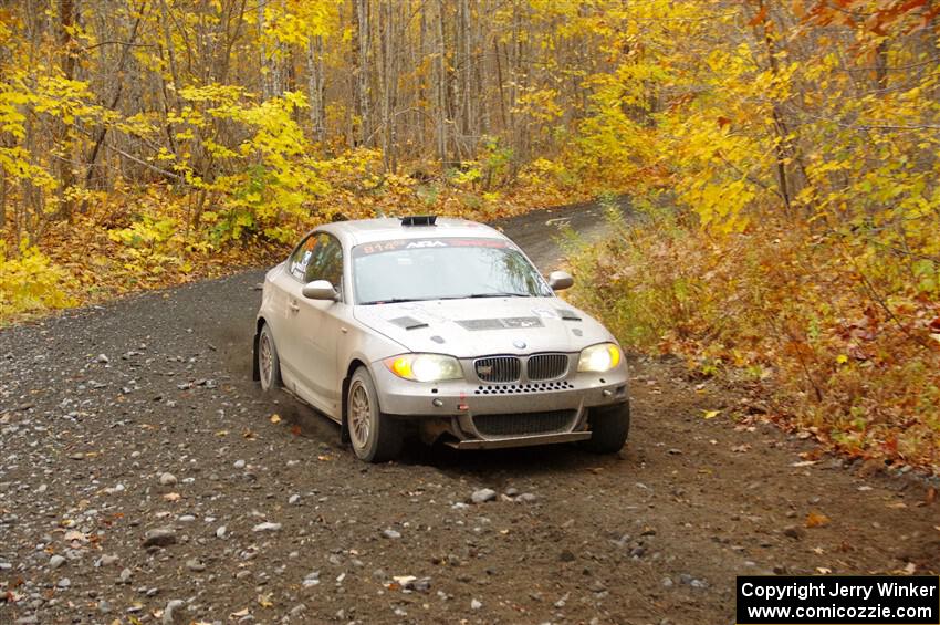 Mike Cadwell / Jimmy Veatch BMW 135i on SS14, Trouble II.