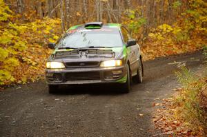 Carlos Neto / Fabio Costa Subaru 2.5RS on SS14, Trouble II.