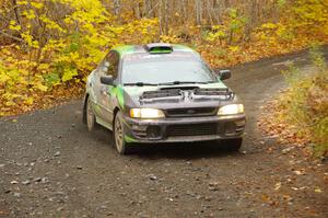 Carlos Neto / Fabio Costa Subaru 2.5RS on SS14, Trouble II.