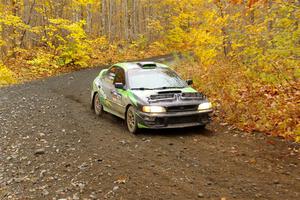 Carlos Neto / Fabio Costa Subaru 2.5RS on SS14, Trouble II.