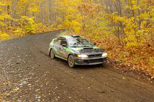 Carlos Neto / Fabio Costa Subaru 2.5RS on SS14, Trouble II.