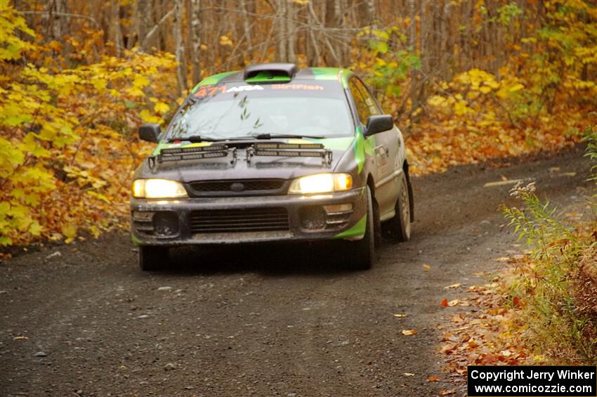 Carlos Neto / Fabio Costa Subaru 2.5RS on SS14, Trouble II.