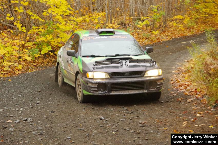 Carlos Neto / Fabio Costa Subaru 2.5RS on SS14, Trouble II.