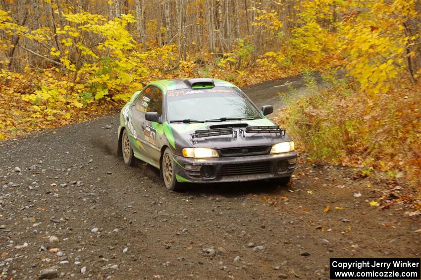 Carlos Neto / Fabio Costa Subaru 2.5RS on SS14, Trouble II.