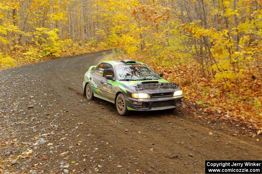 Carlos Neto / Fabio Costa Subaru 2.5RS on SS14, Trouble II.