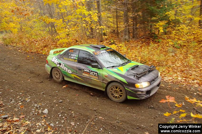 Carlos Neto / Fabio Costa Subaru 2.5RS on SS14, Trouble II.