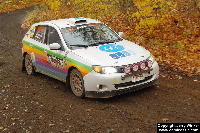 Sam Jacques / Trevor LaCombe Subaru Impreza on SS14, Trouble II.