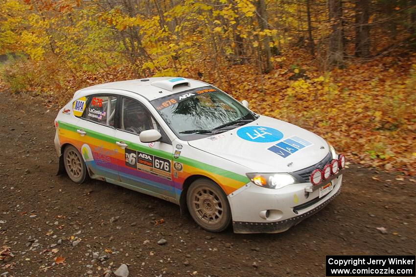 Sam Jacques / Trevor LaCombe Subaru Impreza on SS14, Trouble II.