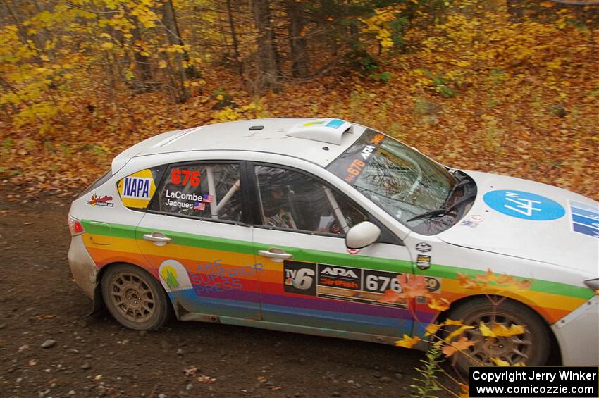 Sam Jacques / Trevor LaCombe Subaru Impreza on SS14, Trouble II.