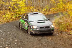 Scott Crouch / Ryan Scott Subaru WRX on SS14, Trouble II.