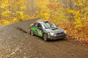 Scott Crouch / Ryan Scott Subaru WRX on SS14, Trouble II.