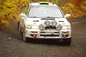 Jordon Haberer / Drew Staples Subaru Impreza on SS14, Trouble II.