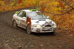 Jordon Haberer / Drew Staples Subaru Impreza on SS14, Trouble II.