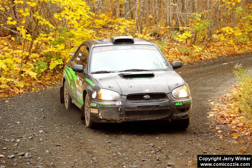 Scott Crouch / Ryan Scott Subaru WRX on SS14, Trouble II.