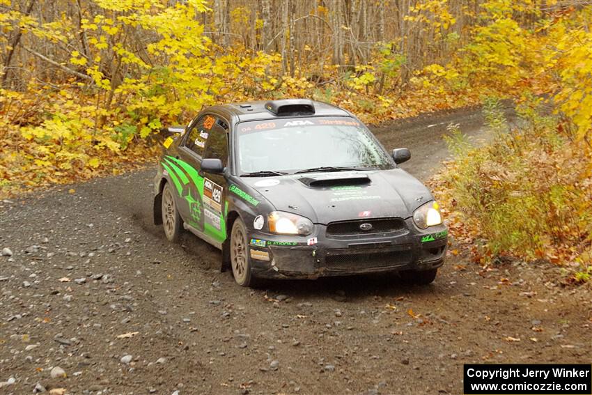 Scott Crouch / Ryan Scott Subaru WRX on SS14, Trouble II.