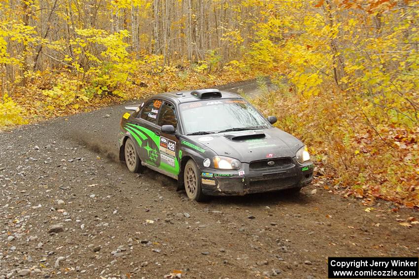 Scott Crouch / Ryan Scott Subaru WRX on SS14, Trouble II.