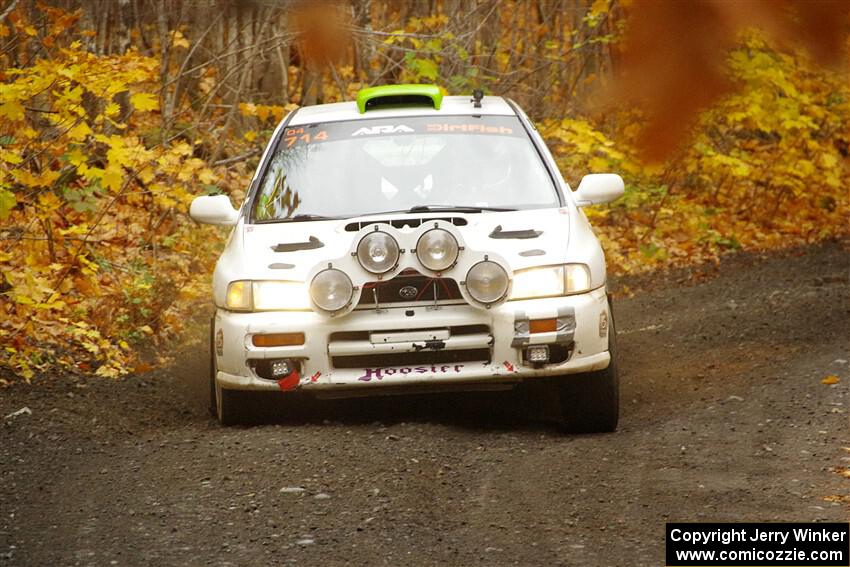 Jordon Haberer / Drew Staples Subaru Impreza on SS14, Trouble II.