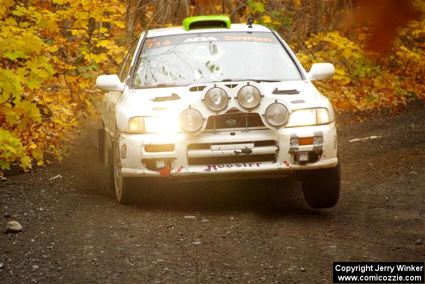 Jordon Haberer / Drew Staples Subaru Impreza on SS14, Trouble II.