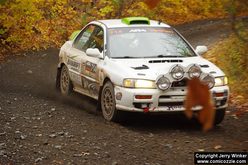 Jordon Haberer / Drew Staples Subaru Impreza on SS14, Trouble II.