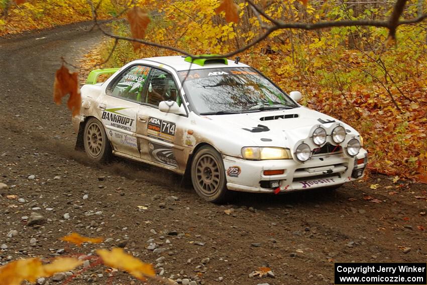 Jordon Haberer / Drew Staples Subaru Impreza on SS14, Trouble II.