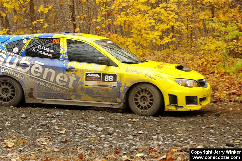 Scott Putnam / Dylan Duffy Subaru WRX STi on SS14, Trouble II.