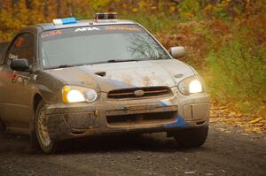 Andrew Dustman / Rachel Dustman Subaru Impreza on SS14, Trouble II.