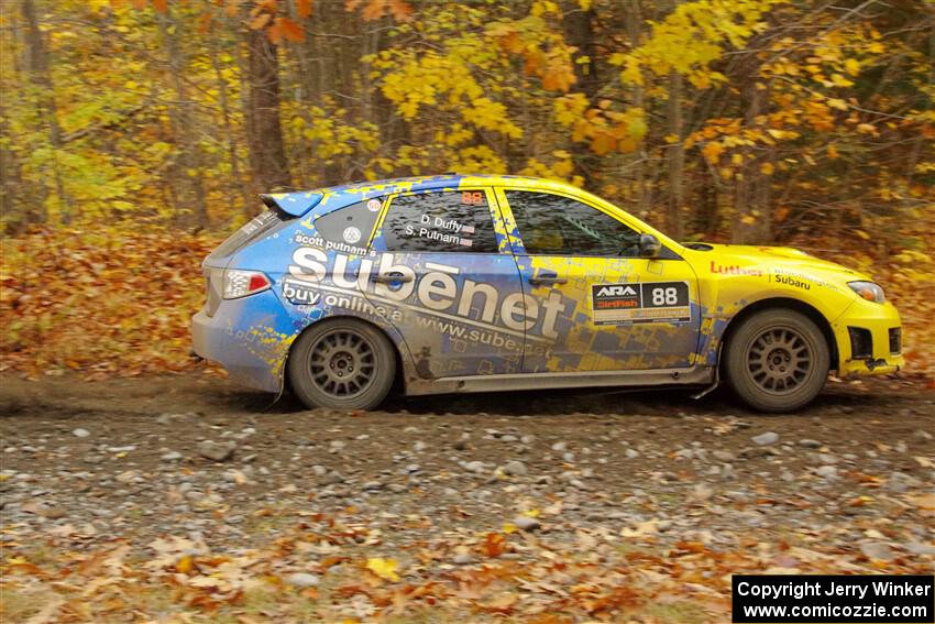 Scott Putnam / Dylan Duffy Subaru WRX STi on SS14, Trouble II.